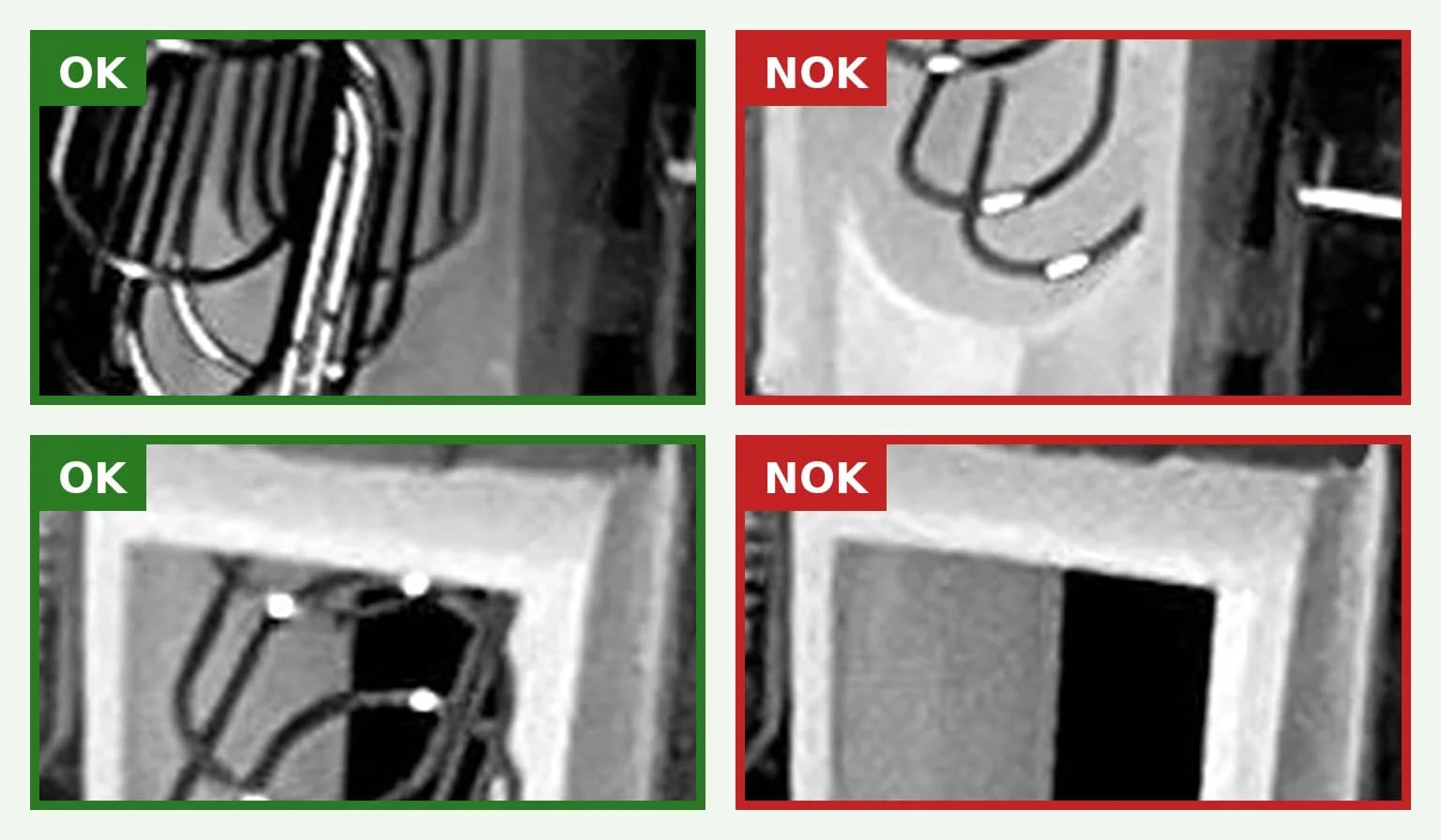 AI-based inspection of spring insertion on a special-purpose assembly machine
